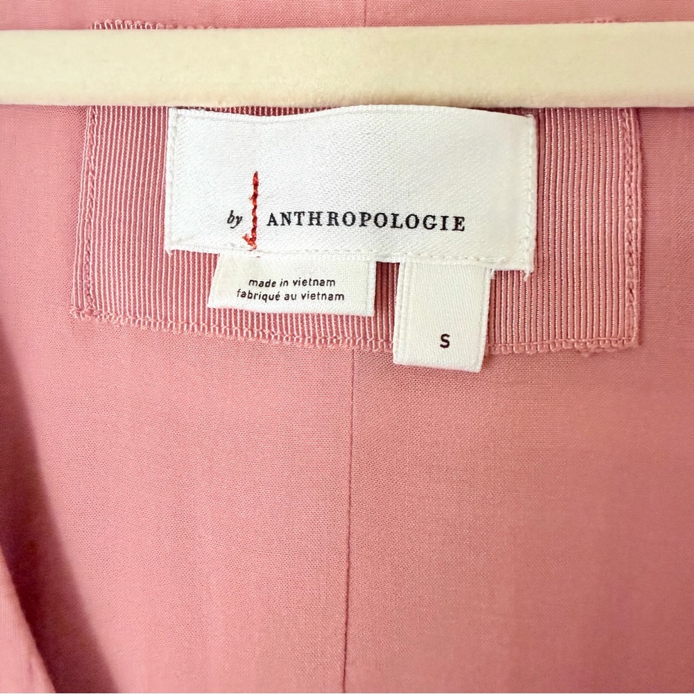 Anthropologie Mauve Pink V-Neck Waistless Maxi Dress, Size Small - Picture 4 of 10